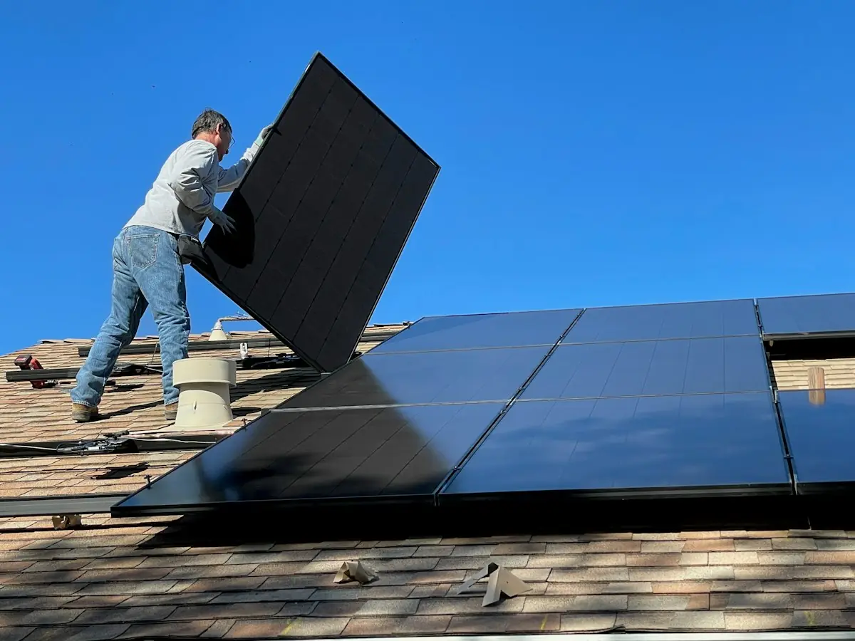 Rooftop solar installation